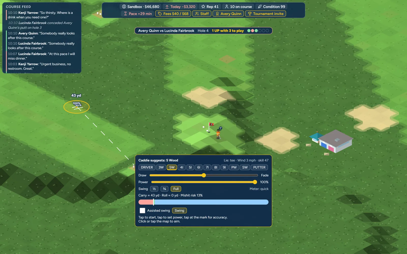 Rival course owner